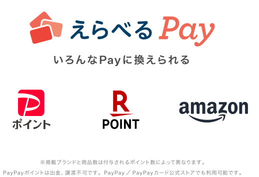 えらべるPay（PayPayポイント・楽天ポイント・Amazon）