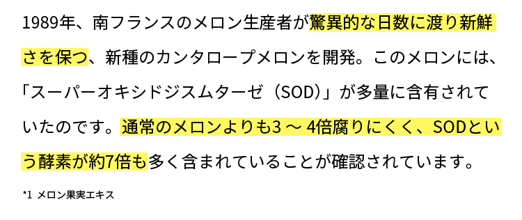 １９８９年、南フランスのメロン生産者が驚異的な日数に渡り新鮮さを、新種のカンタロープメロンを発表